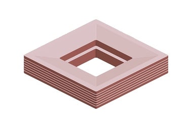 Square Hull Flat Dish