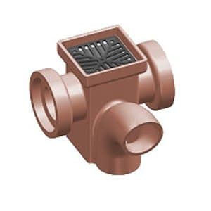 Square Gully Horizontal Socketed Inlets Opposite