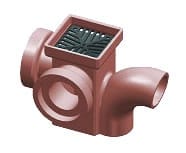 Square Gully Horizontal Socketed Left Hand and Back Inlets