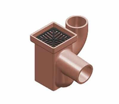 Square Inspection Gully Vertical Plain Right Hand Inlet