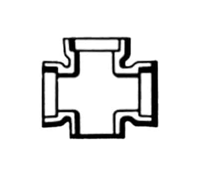 Channel Oddment Double Junction Piece