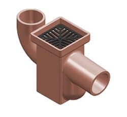 Square Inspection Gully Vertical Plain Back Inlet