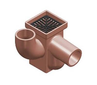 Square Inspection Gully Vertical Plain Left Hand Inlet