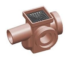 Square Inspection Gully Socketed Right Hand and Back Inlets