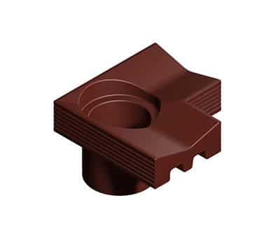 Path Edging Channel Corner 90° with Drop Outlet Shallow