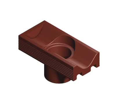 Path Edging Channel Stop End with Drop Outlet Deep