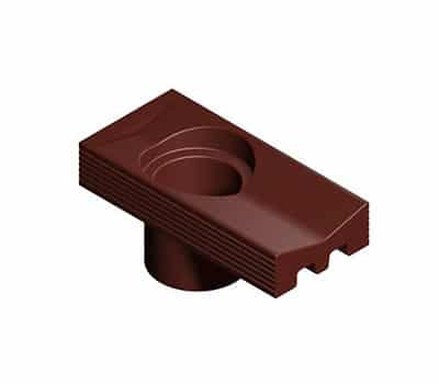 Path Edging Channel Stop End with Drop Outlet Shallow