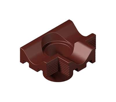 Path Edging Channel T-Junction Deep with Drop Outlet