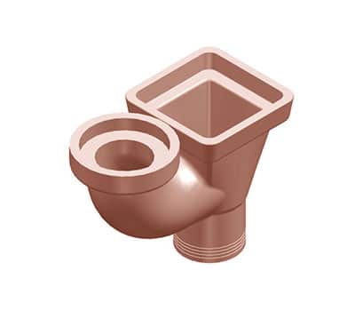 Square Hopper with Vertical Inlet