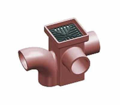 Square Gully Horizontal Plain Right hand and Back Inlets