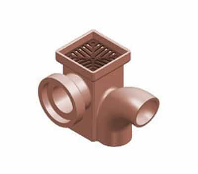 Square Gully Horizontal Socketed Left Hand Inlet