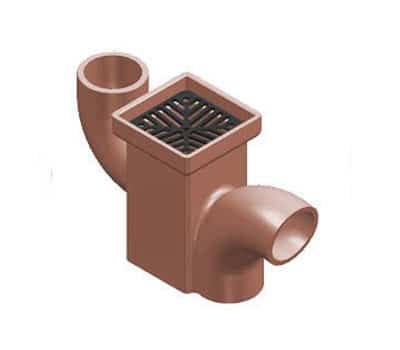 Square Gully Vertical Plain Back Inlet