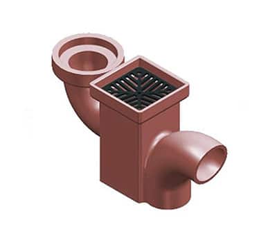 Square Gully Vertical Socketed Back Inlet