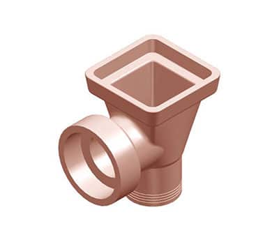 Square Hopper with Horizontal Inlet