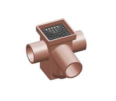 Square Inspection Gully Horizontal Plain Inlets Opposite