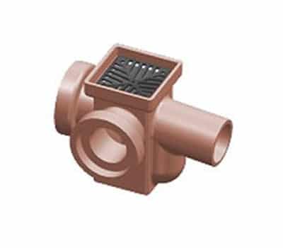 Square Inspection Gully Horizontal Socketed Left and Back Inlets