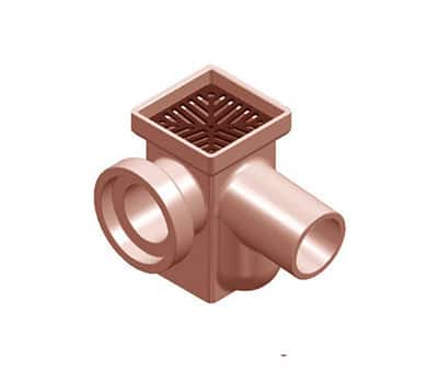 Square Inspection Gully Horizontal Socketed Left Hand Inlet