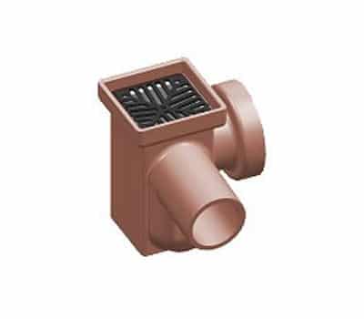 Square Inspection Gully Horizontal Socketed Right Hand Inlet